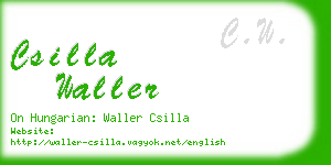 csilla waller business card